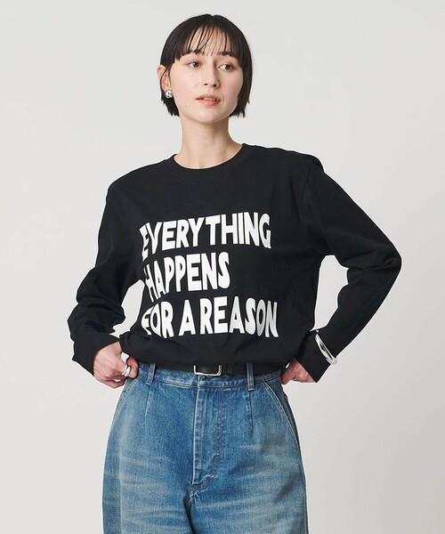 m's braque（エムズブラック）の「【別注】＜m’s braque＞E/H/R Tシャツ（Tシャツ/カットソー・レディース・ホワイト/ブラック・M）」の3枚目の写真