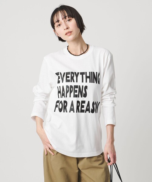 m's braque（エムズブラック）の「【別注】＜m’s braque＞E/H/R Tシャツ（Tシャツ/カットソー・レディース・ホワイト/ブラック・M）」の6枚目の写真