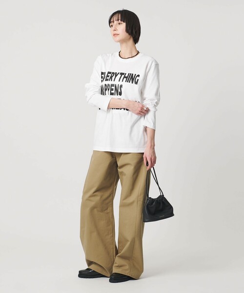 m's braque（エムズブラック）の「【別注】＜m’s braque＞E/H/R Tシャツ（Tシャツ/カットソー・レディース・ホワイト/ブラック・M）」の7枚目の写真