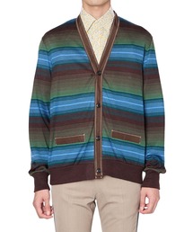kolor（カラー）の「【kolor/カラー】26SCM-T10201 BORDER CARDIGAN（カーディガン/ボレロ）」