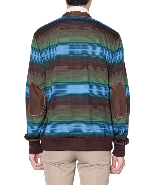 kolor（カラー）の「【kolor/カラー】26SCM-T10201 BORDER CARDIGAN（カーディガン/ボレロ・メンズ・グリーン・4/3/2）」の3枚目の写真
