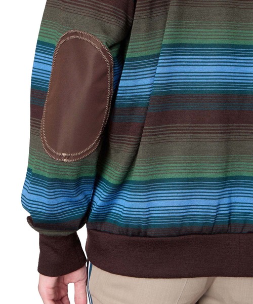 kolor（カラー）の「【kolor/カラー】26SCM-T10201 BORDER CARDIGAN（カーディガン/ボレロ・メンズ・グリーン・4/3/2）」の2枚目の写真
