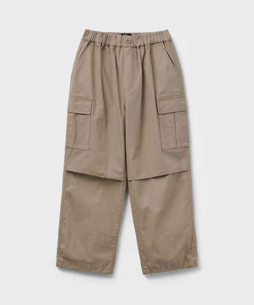 MUSINSA STANDARD KIDS（ムシンサスタンダードキッズ）の「コットンバンディングパラシュートカーゴパンツ[ベージュ]（その他パンツ・レディース・その他・100/110/120/130/140/150/160）」の10枚目の写真