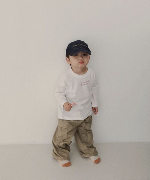 MUSINSA STANDARD KIDS（ムシンサスタンダードキッズ）の「コットンバンディングパラシュートカーゴパンツ[ベージュ]（その他パンツ・レディース・その他・100/110/120/130/140/150/160）」の12枚目の写真