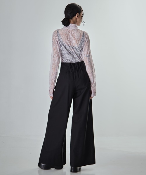 STUDIOUS(ステュディオス)の「【STUDIOUS/ステュディオス】Stretch Cotton Trousers/ストレッチコットントラウザー(その他パンツ・レディース・ブラック/ブラウン・2/1/0)」の5枚目の写真