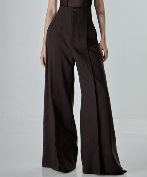 STUDIOUS(ステュディオス)の「【STUDIOUS/ステュディオス】Stretch Cotton Trousers/ストレッチコットントラウザー(その他パンツ・レディース・ブラック/ブラウン・2/1/0)」の17枚目の写真