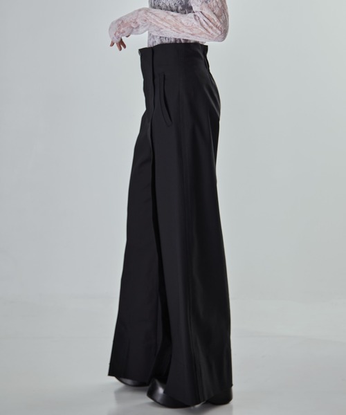 STUDIOUS(ステュディオス)の「【STUDIOUS/ステュディオス】Stretch Cotton Trousers/ストレッチコットントラウザー(その他パンツ・レディース・ブラック/ブラウン・2/1/0)」の8枚目の写真