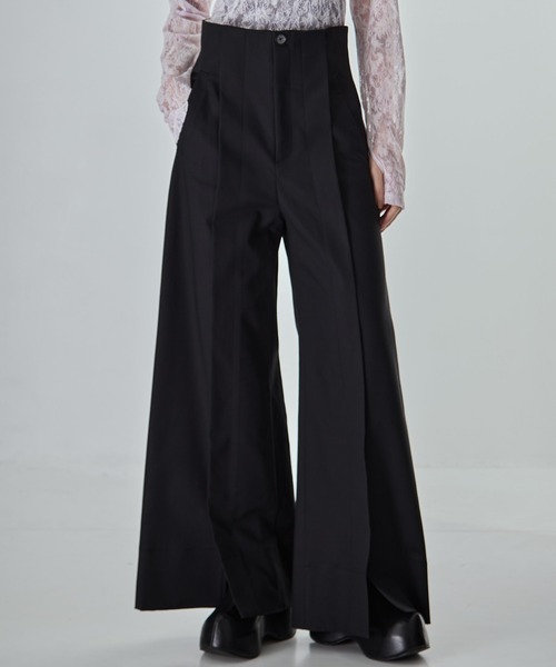 STUDIOUS(ステュディオス)の「【STUDIOUS/ステュディオス】Stretch Cotton Trousers/ストレッチコットントラウザー(その他パンツ・レディース・ブラック/ブラウン・2/1/0)」の7枚目の写真