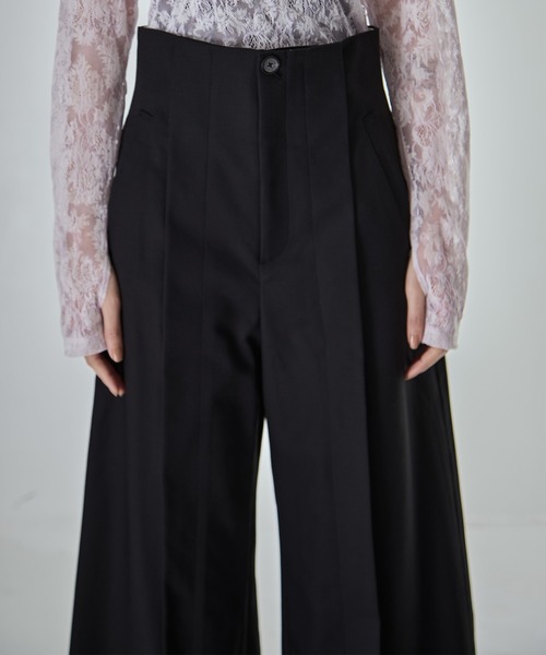 STUDIOUS(ステュディオス)の「【STUDIOUS/ステュディオス】Stretch Cotton Trousers/ストレッチコットントラウザー(その他パンツ・レディース・ブラック/ブラウン・2/1/0)」の9枚目の写真