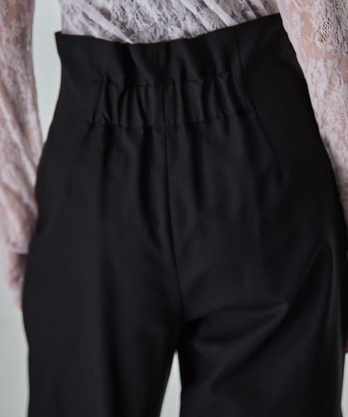 STUDIOUS(ステュディオス)の「【STUDIOUS/ステュディオス】Stretch Cotton Trousers/ストレッチコットントラウザー(その他パンツ・レディース・ブラック/ブラウン・2/1/0)」の12枚目の写真