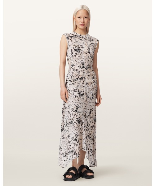 ALLSAINTS(オールセインツ)の「NOOR ASYMMETRIC SLEEVELESS MAXI DRESS | NOOR アシンメトリー ノースリーブ マキシ ドレス・ワンピース(ワンピース・レディース・ホワイト系その他・12/10/8/6/4)」の5枚目の写真