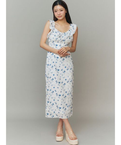 RESEXXY(リゼクシー)の「【memorif.】フラワーIラインワンピース(ワンピース・レディース・イエロー/ホワイト・FREE)」の20枚目の写真