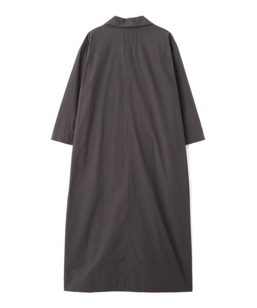 MHL.（エムエイチエル）の「WASHED COTTON POPLIN（ワンピース・レディース・ダークブラウン/ローズ・2/1）」の4枚目の写真