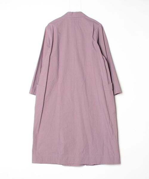 MHL.（エムエイチエル）の「WASHED COTTON POPLIN（ワンピース・レディース・ダークブラウン/ローズ・2/1）」の9枚目の写真