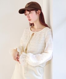 Kastane（カスタネ）の「チュールリボンブラウス（シャツ/ブラウス）」