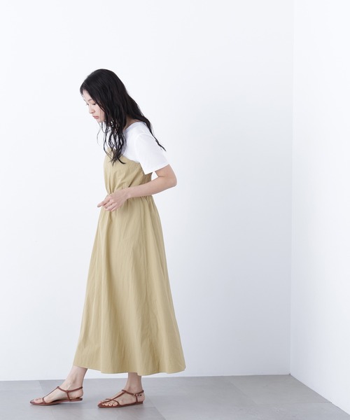 N.(N. Natural Beauty Basic)(エヌエヌナチュラルビューティーベーシック)の「ビスチェドッキングワンピース(ワンピース・レディース・ブラック/サンドベージュ/ベージュ系その他・MEDIUM/P/S)」の13枚目の写真