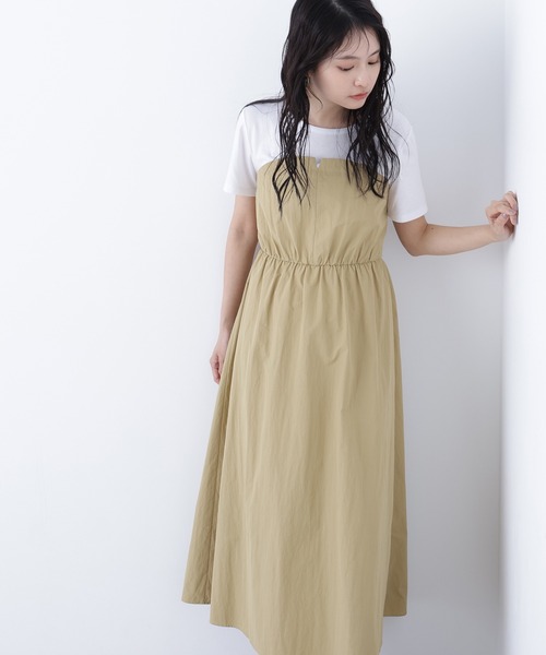 N.(N. Natural Beauty Basic)(エヌエヌナチュラルビューティーベーシック)の「ビスチェドッキングワンピース(ワンピース・レディース・ブラック/サンドベージュ/ベージュ系その他・MEDIUM/P/S)」の14枚目の写真