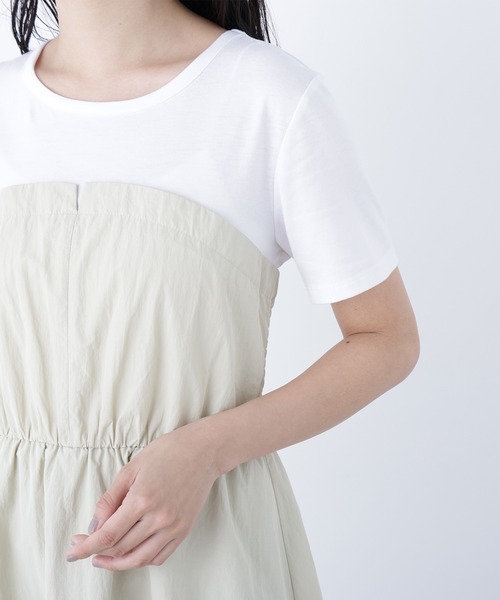 N.(N. Natural Beauty Basic)(エヌエヌナチュラルビューティーベーシック)の「ビスチェドッキングワンピース(ワンピース・レディース・ブラック/サンドベージュ/ベージュ系その他・MEDIUM/P/S)」の18枚目の写真