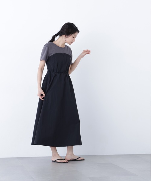 N.(N. Natural Beauty Basic)(エヌエヌナチュラルビューティーベーシック)の「ビスチェドッキングワンピース(ワンピース・レディース・ブラック/サンドベージュ/ベージュ系その他・MEDIUM/P/S)」の4枚目の写真