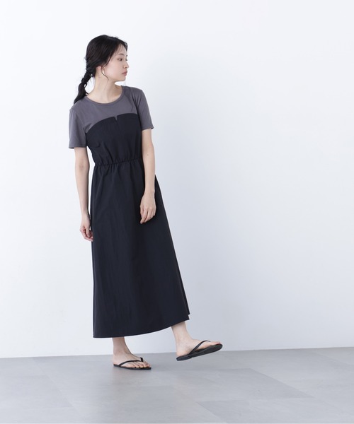 N.(N. Natural Beauty Basic)(エヌエヌナチュラルビューティーベーシック)の「ビスチェドッキングワンピース(ワンピース・レディース・ブラック/サンドベージュ/ベージュ系その他・MEDIUM/P/S)」の10枚目の写真