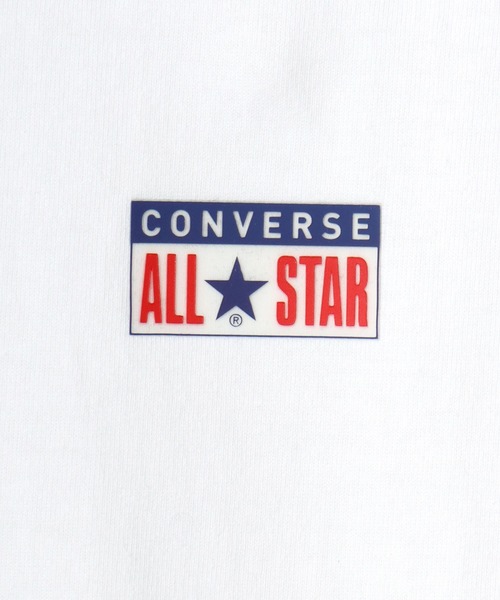 CONVERSE(コンバース)の「CONVERSE/コンバース オーバーサイズ オールスター プレートロゴ ワンポイント刺繍 半袖Tシャツ/レディース メンズ(Tシャツ/カットソー・レディース・ネイビー/ホワイト/ブラック/アッシュグレー・L/M/LL)」の8枚目の写真