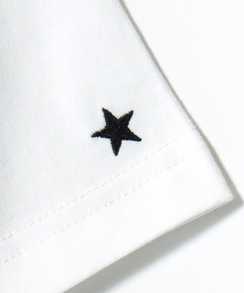 CONVERSE(コンバース)の「CONVERSE/コンバース オーバーサイズ オールスター プレートロゴ ワンポイント刺繍 半袖Tシャツ/レディース メンズ(Tシャツ/カットソー・レディース・ネイビー/ホワイト/ブラック/アッシュグレー・L/M/LL)」の10枚目の写真