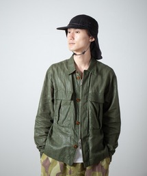 RACAL | Cotton Grosgrain Sunshade Cap / コットングログランロングブリムサンシェードキャップ(キャップ)