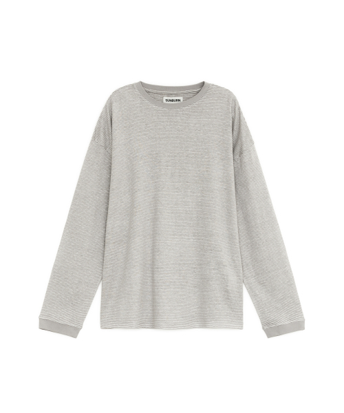 SUNBURNPROJECT（サンバーンプロジェクト）の「58 EASY LONG SLEEVE TOP, GRAY（Tシャツ/カットソー・レディース・その他・FREE）」の2枚目の写真