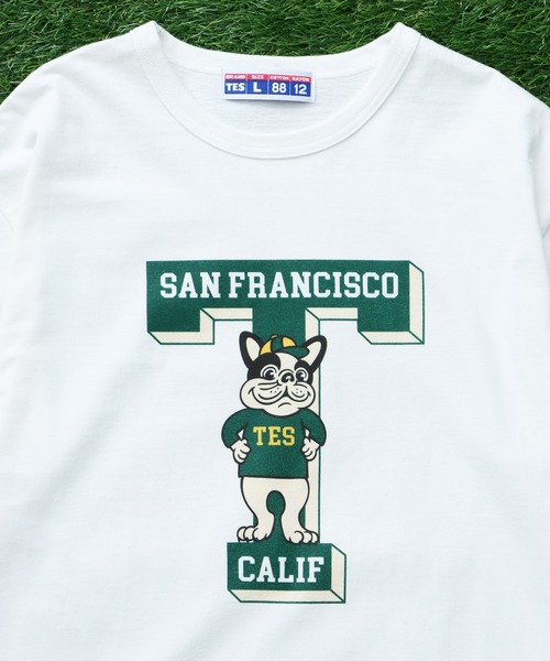The Endless Summer(エンドレスサマー)の「TES 8812 COLLEGE T-SHIRT / Tシャツ(Tシャツ/カットソー・メンズ・グレー/ホワイト・X-LARGE/LARGE/MEDIUM/SMALL)」の4枚目の写真