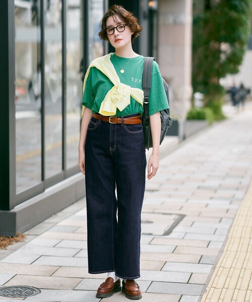 ANY(エニィ)の「ピグメントアソートロゴTシャツ(Tシャツ/カットソー・レディース・グリーン系1/グレー系/アイボリー系1/ベージュ系・F)」の7枚目の写真
