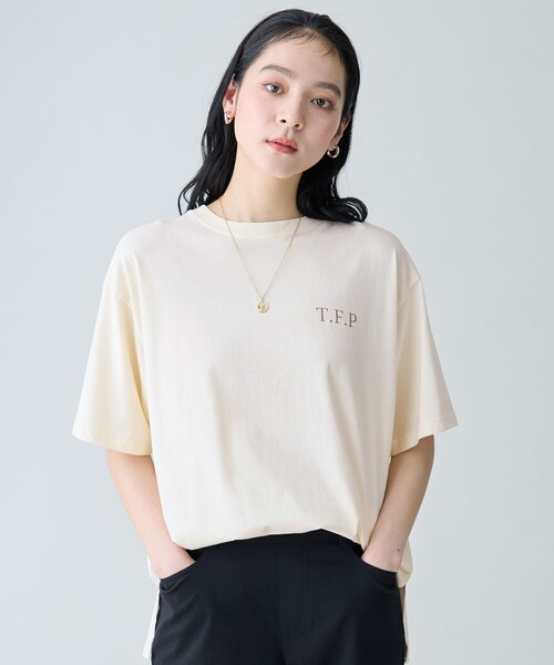 ANY(エニィ)の「ピグメントアソートロゴTシャツ(Tシャツ/カットソー・レディース・グリーン系1/グレー系/アイボリー系1/ベージュ系・F)」の13枚目の写真