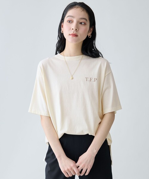 ANY(エニィ)の「ピグメントアソートロゴTシャツ(Tシャツ/カットソー・レディース・グリーン系1/グレー系/アイボリー系1/ベージュ系・F)」の14枚目の写真