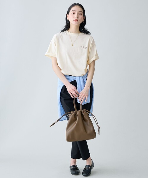 ANY(エニィ)の「ピグメントアソートロゴTシャツ(Tシャツ/カットソー・レディース・グリーン系1/グレー系/アイボリー系1/ベージュ系・F)」の17枚目の写真