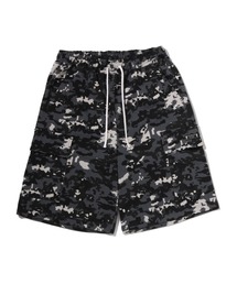 MULTI PIXEL CAMO BAPE STA LOGO CARGO RELAXED FIT SWEAT SHORTS