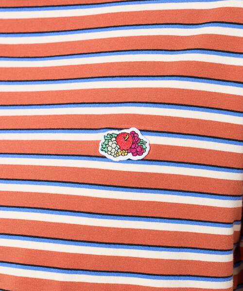 FREAK'S STORE（フリークスストア）の「＜新色追加＞FRUIT OF THE LOOM × FREAK'S STORE/フルーツオブザルーム 別注 ベーシック ボーダー半袖Tシャツ（Tシャツ/カットソー・レディース・オフホワイト/ピンク/サックスブルー/ブラック/レンガ・MEDIUM/SMALL）」の17枚目の写真