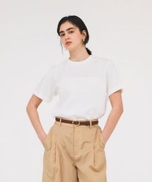セール】Dot Photo Print Satin T-Shirt/ドットフォトプリントサテンT