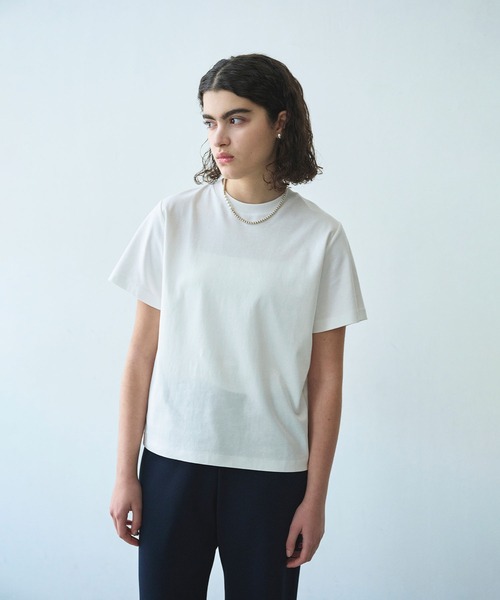 N.O.R.C（ノーク）の「【マルチファンクション】Tシャツ（Tシャツ/カットソー・レディース・ピンク/ダークブラウン/ブラック/サックスブルー/オフホワイト/チャコール・S/M）」の2枚目の写真