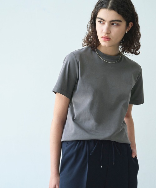 N.O.R.C（ノーク）の「【マルチファンクション】Tシャツ（Tシャツ/カットソー・レディース・ピンク/ダークブラウン/ブラック/サックスブルー/オフホワイト/チャコール・S/M）」の3枚目の写真