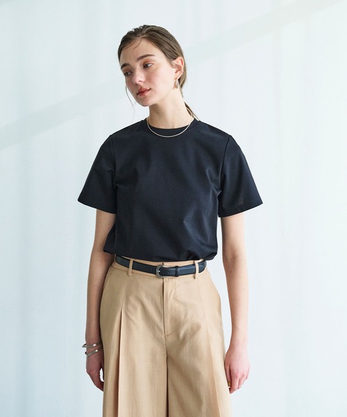 N.O.R.C（ノーク）の「【マルチファンクション】Tシャツ（Tシャツ/カットソー・レディース・ピンク/ダークブラウン/ブラック/サックスブルー/オフホワイト/チャコール・S/M）」の16枚目の写真