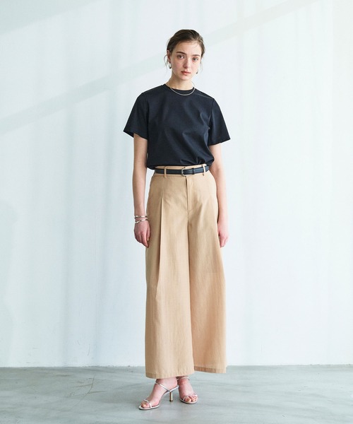 N.O.R.C（ノーク）の「【マルチファンクション】Tシャツ（Tシャツ/カットソー・レディース・ピンク/ダークブラウン/ブラック/サックスブルー/オフホワイト/チャコール・S/M）」の18枚目の写真