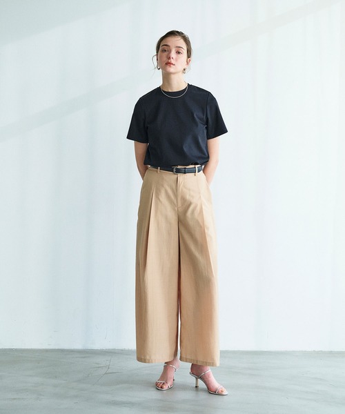 N.O.R.C（ノーク）の「【マルチファンクション】Tシャツ（Tシャツ/カットソー・レディース・ピンク/ダークブラウン/ブラック/サックスブルー/オフホワイト/チャコール・S/M）」の22枚目の写真