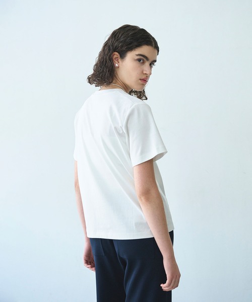 N.O.R.C（ノーク）の「【マルチファンクション】Tシャツ（Tシャツ/カットソー・レディース・ピンク/ダークブラウン/ブラック/サックスブルー/オフホワイト/チャコール・S/M）」の13枚目の写真