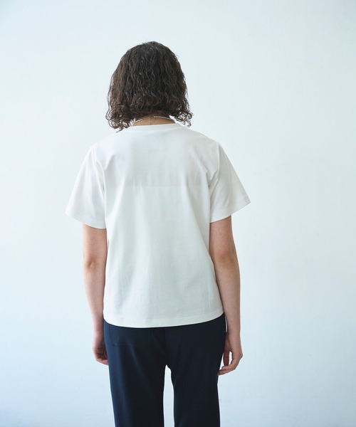 N.O.R.C（ノーク）の「【マルチファンクション】Tシャツ（Tシャツ/カットソー・レディース・ピンク/ダークブラウン/ブラック/サックスブルー/オフホワイト/チャコール・S/M）」の14枚目の写真