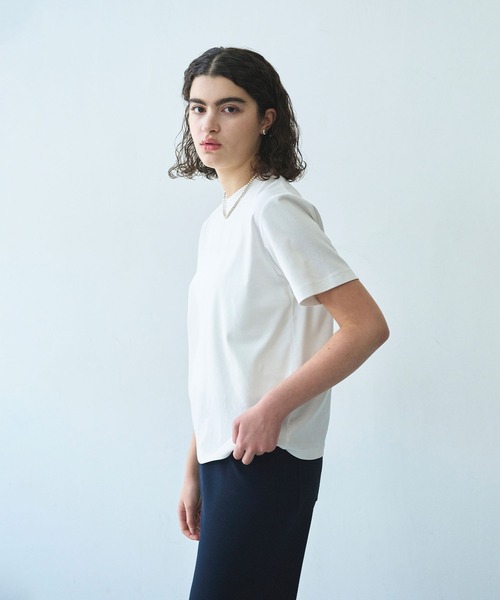 N.O.R.C（ノーク）の「【マルチファンクション】Tシャツ（Tシャツ/カットソー・レディース・ピンク/ダークブラウン/ブラック/サックスブルー/オフホワイト/チャコール・S/M）」の11枚目の写真