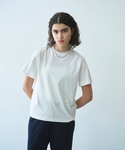 N.O.R.C（ノーク）の「【マルチファンクション】Tシャツ（Tシャツ/カットソー・レディース・ピンク/ダークブラウン/ブラック/サックスブルー/オフホワイト/チャコール・S/M）」の10枚目の写真