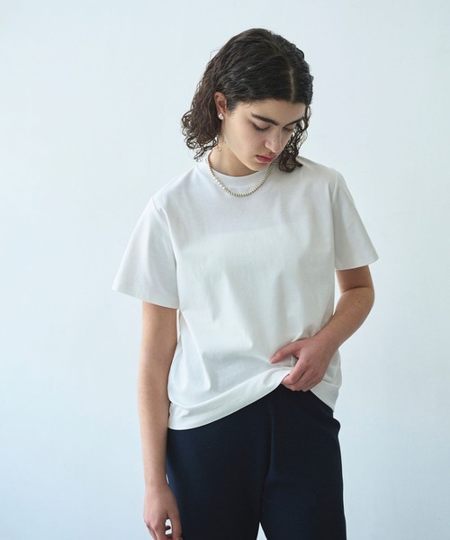 N.O.R.C（ノーク）の「【マルチファンクション】Tシャツ（Tシャツ/カットソー・レディース・ピンク/ダークブラウン/ブラック/サックスブルー/オフホワイト/チャコール・S/M）」の7枚目の写真