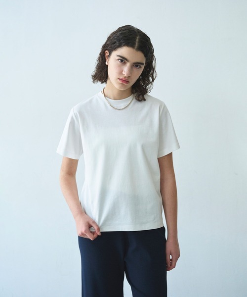 N.O.R.C（ノーク）の「【マルチファンクション】Tシャツ（Tシャツ/カットソー・レディース・ピンク/ダークブラウン/ブラック/サックスブルー/オフホワイト/チャコール・S/M）」の8枚目の写真