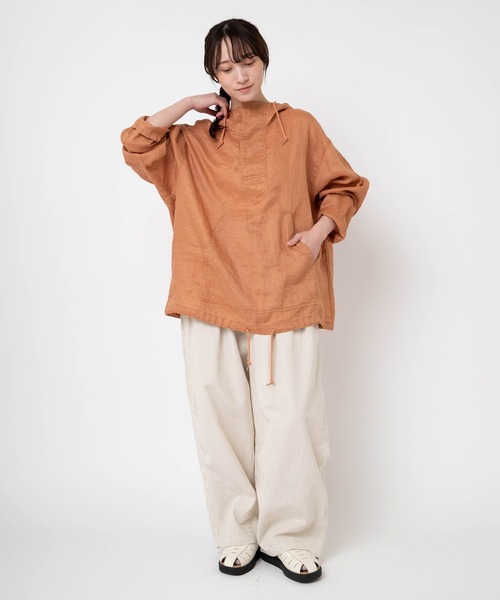 URCH RNA（アーチ アールエヌエー）の「R4450 ストライプのギャルソンパンツ（その他パンツ・レディース・ブラック×ホワイト/ブラウン系その他/グレー×ホワイト・FREE）」の5枚目の写真