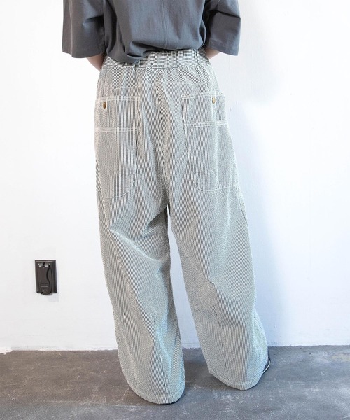 URCH RNA（アーチ アールエヌエー）の「R4450 ストライプのギャルソンパンツ（その他パンツ・レディース・ブラック×ホワイト/ブラウン系その他/グレー×ホワイト・FREE）」の21枚目の写真