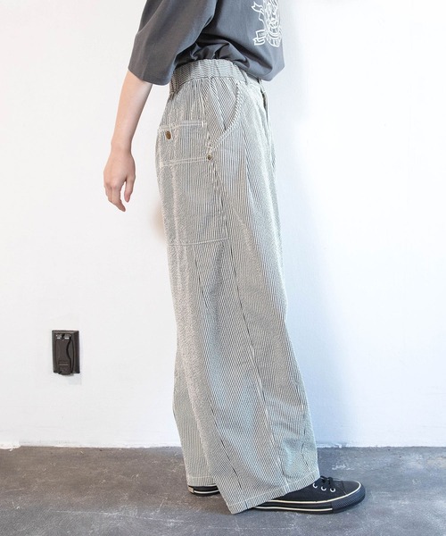 URCH RNA（アーチ アールエヌエー）の「R4450 ストライプのギャルソンパンツ（その他パンツ・レディース・ブラック×ホワイト/ブラウン系その他/グレー×ホワイト・FREE）」の20枚目の写真